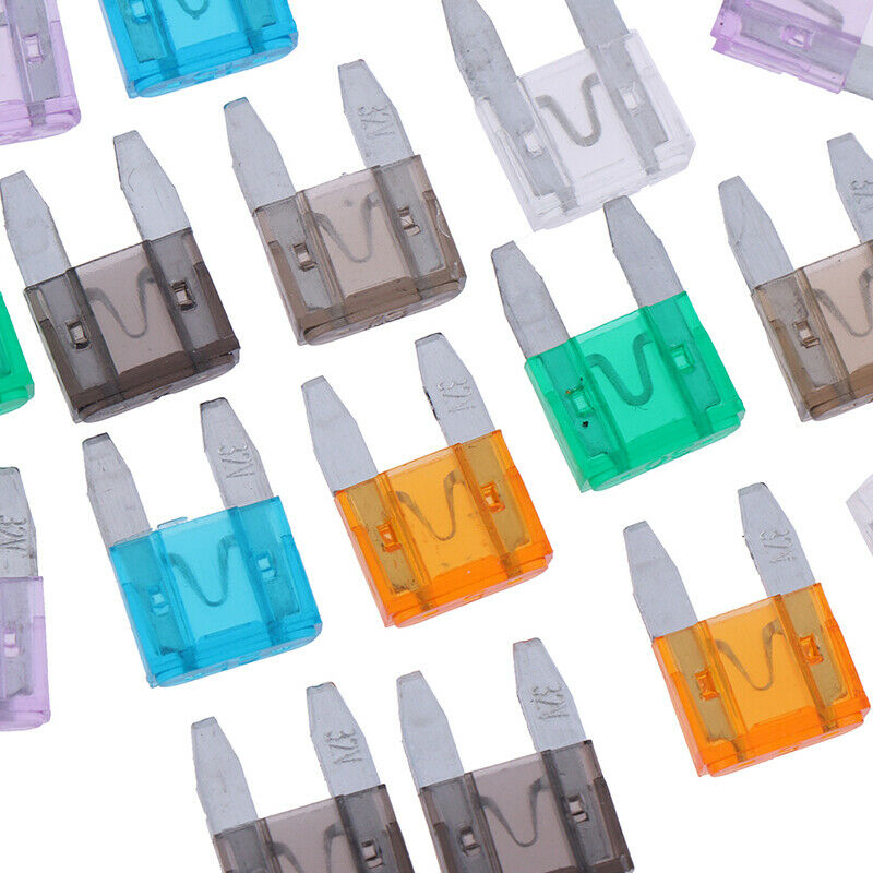1Set Car Truck MINI Blade Fuses 5A 10A 15A 20A 25A 30A Fuses Kit With ClipY TL
