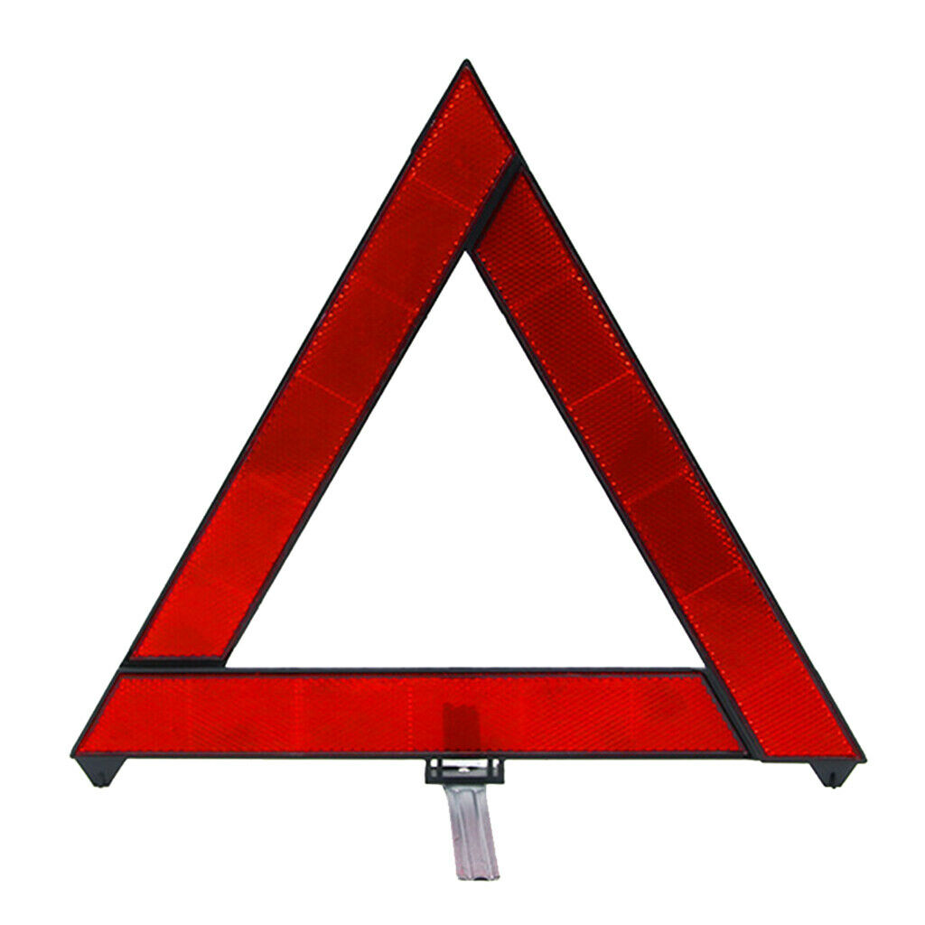 Car Breakdown Warning Triangle Reflective Safety Hazard Folded Stop Sign