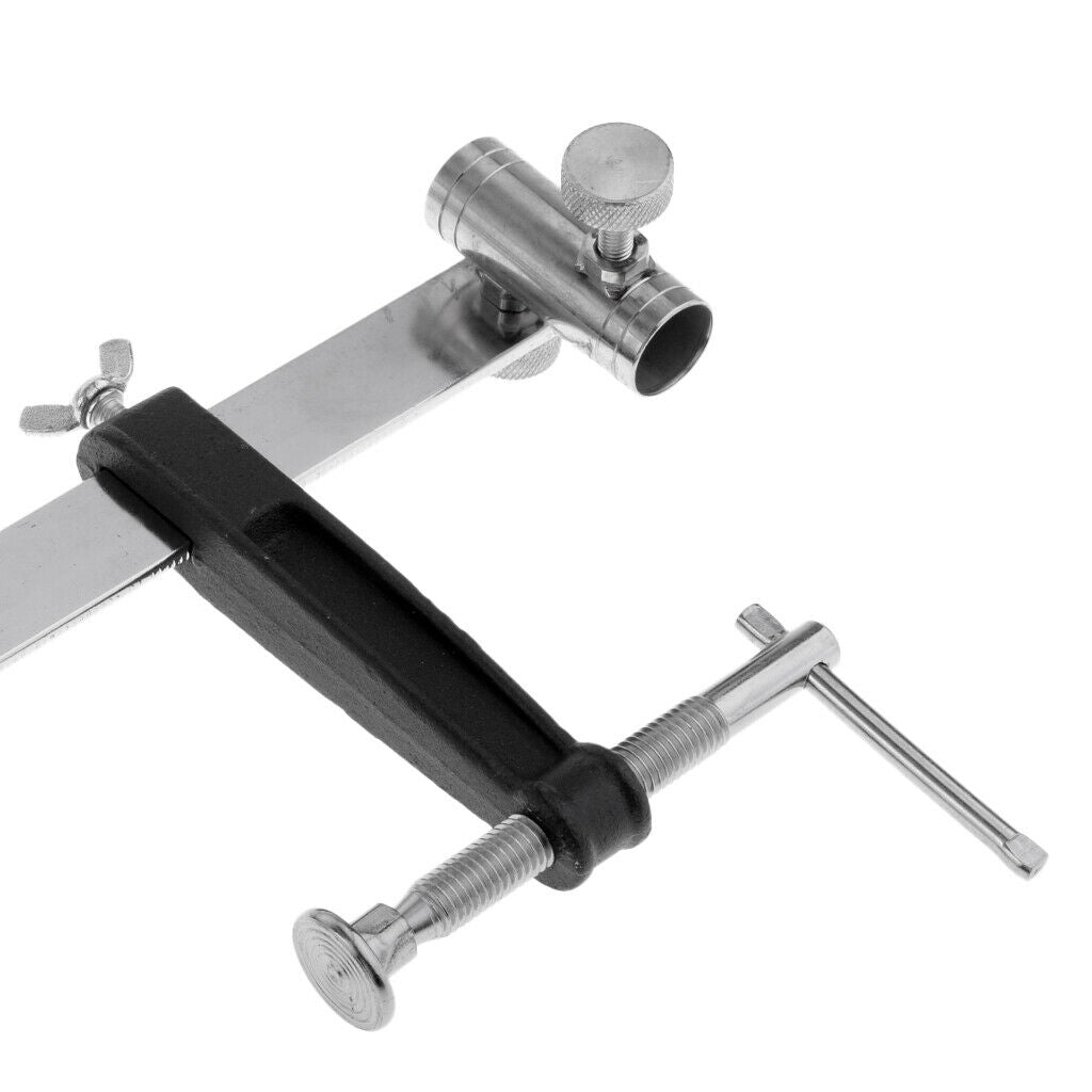 Adjustable Fishing Rod Holder Rest Pole Braet W/ Baits Tray Stand