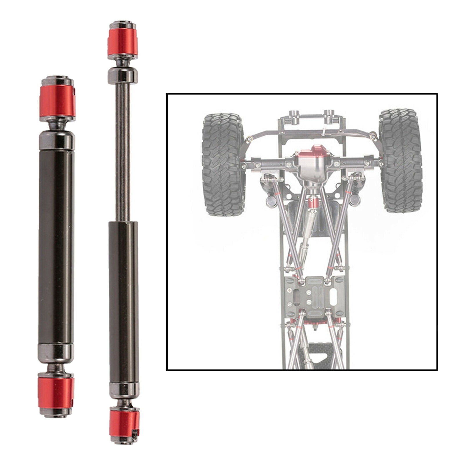Upgrade Adjustable Drive Shaft Axle for Axial SCX10 90046 1:10 RC Car Accs