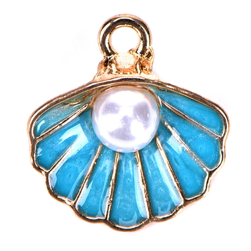10pcs/lot Enamel Sea Starfish Shell Charms Pendant DIY Jewelry Making Findi SJ