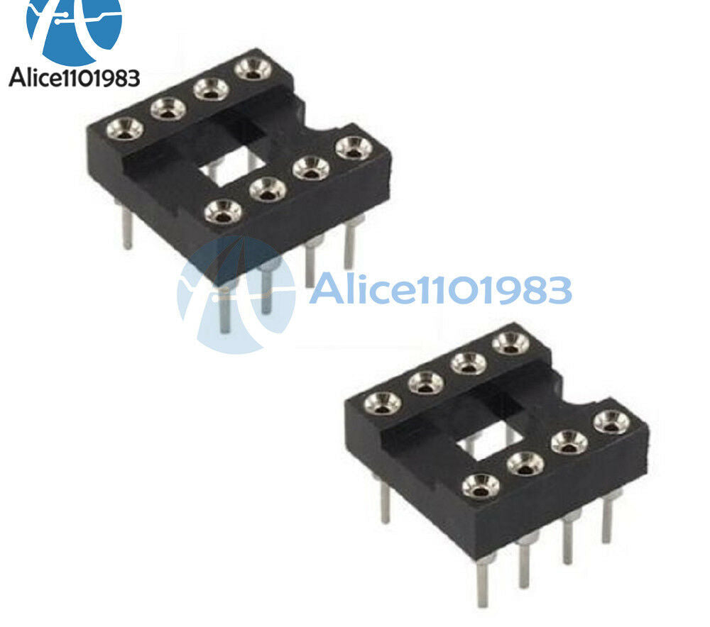 50PCS 8Pin DIP SIP Round IC Sockets Adaptor Solder Type