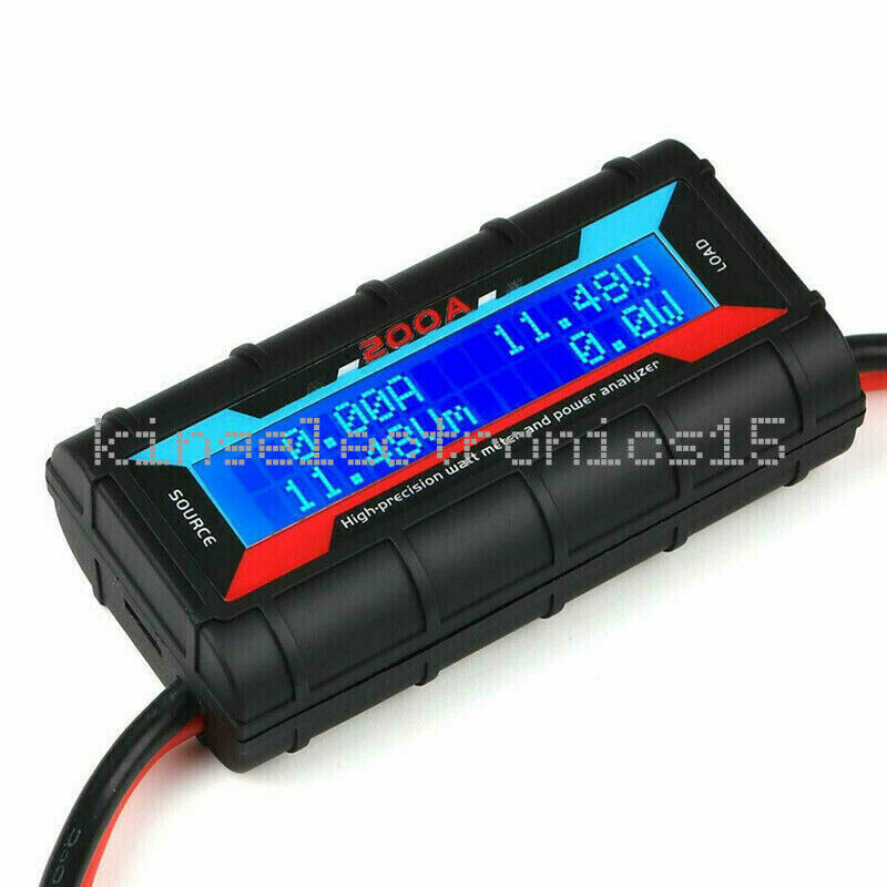 200A LCD High-precision Amp Watt Meter RC Battery Solar Power Analyser NEW