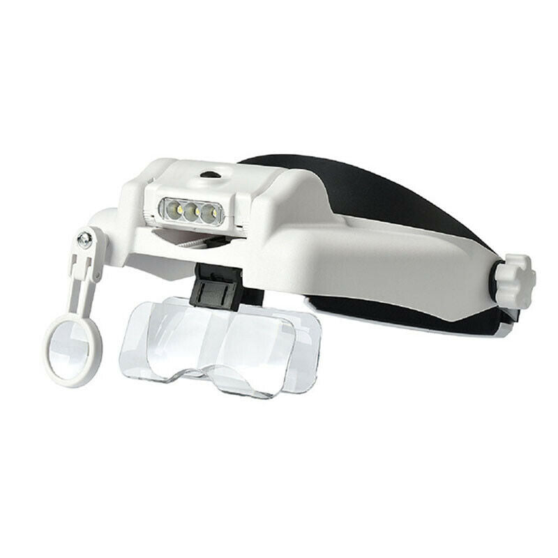1X--14X 6 Lens Optivisor Headband Magnifier Head Magnifying Glass
