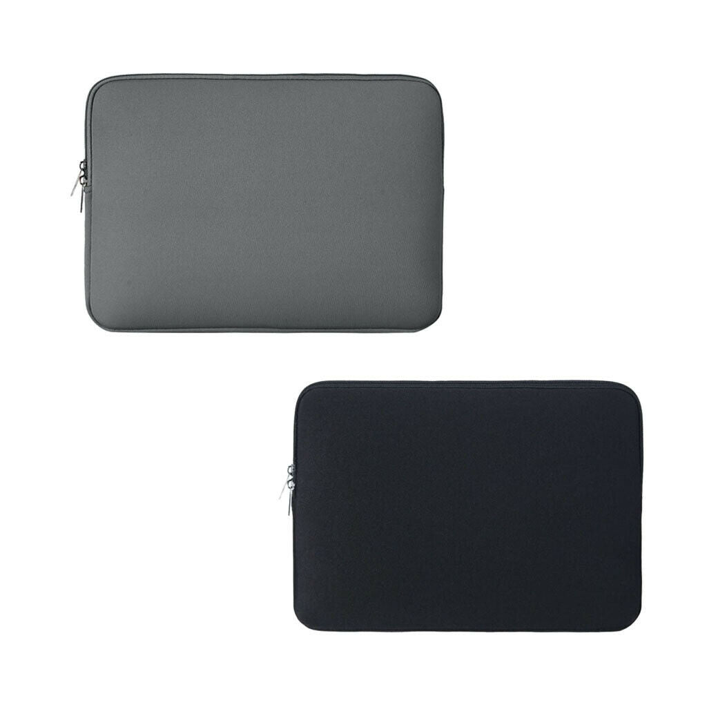 2Piece Laptop Sleeve Case Polyester Portable Carrying Notebook Bag 13"