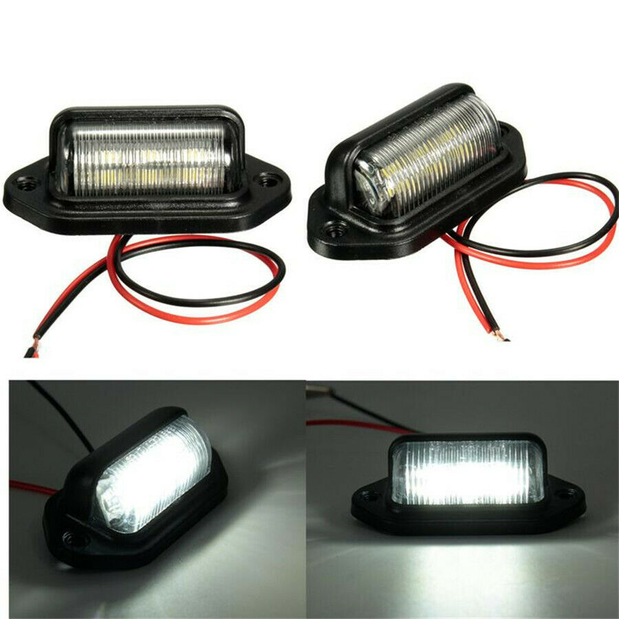2pcs white  Super bright LED Waterproof License Plate light for Car Truck SUV RV
