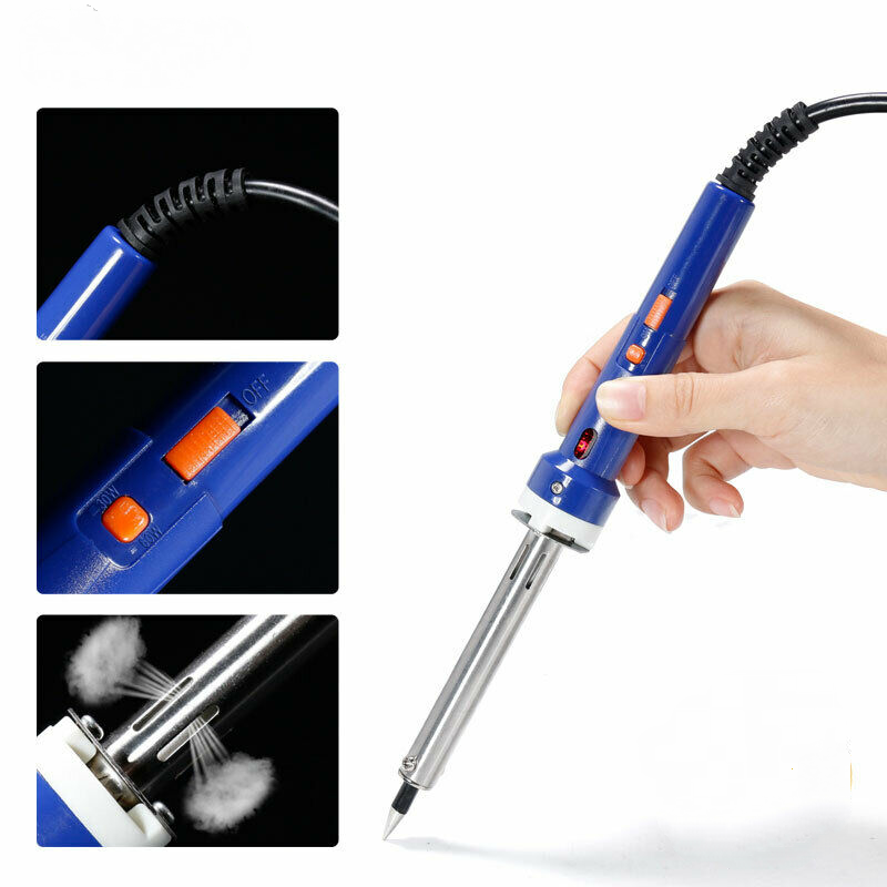 30/60W Dual Power Soldering Iron Set with Switching Power Supply Soldering Iron