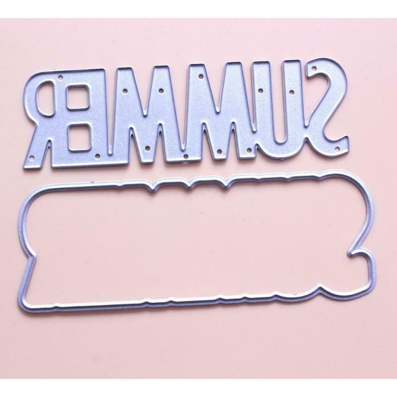 Summer Metal Cutting Dies Stencil Scrapbooking DIY Album Stamp Paper Card Mold