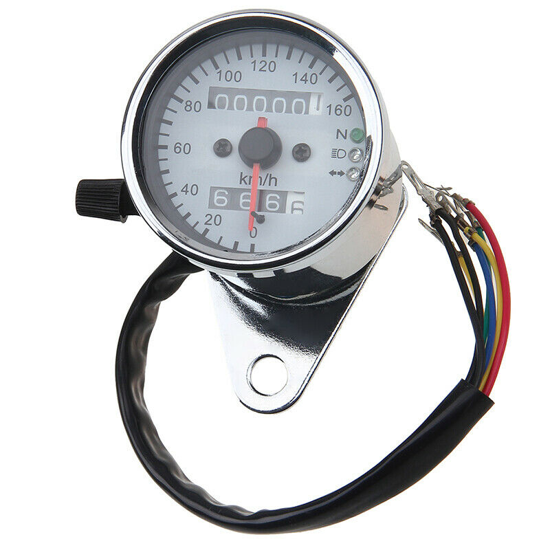 Motorcycle Gauge Internal Odometer Speedometer LED Universal Dirt Bikes Scooter
