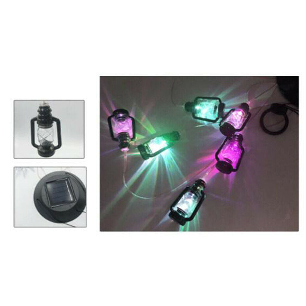 Solar Color-Changing Led Wind Spinner Chimes Home Garden Balcony Decor Gift