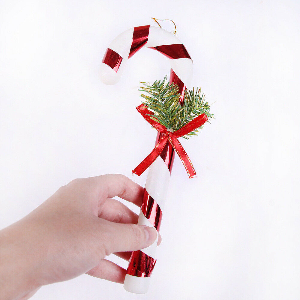 4PCS Large Christmas Cane Pendant Xmas Tree Hanging Party Ornament Decor Craft