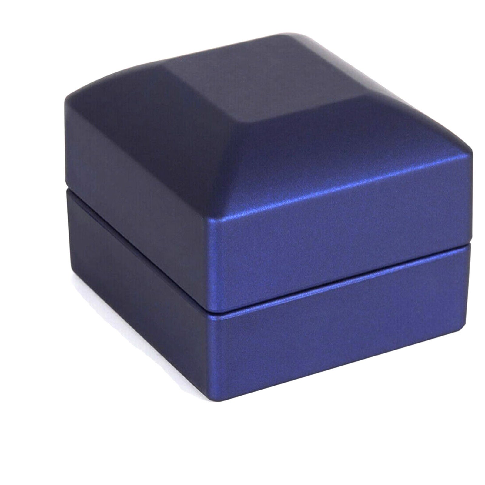 LED Light Ring Necklace Pendant Gift Box Wedding Engagement Jewelry Storage Case