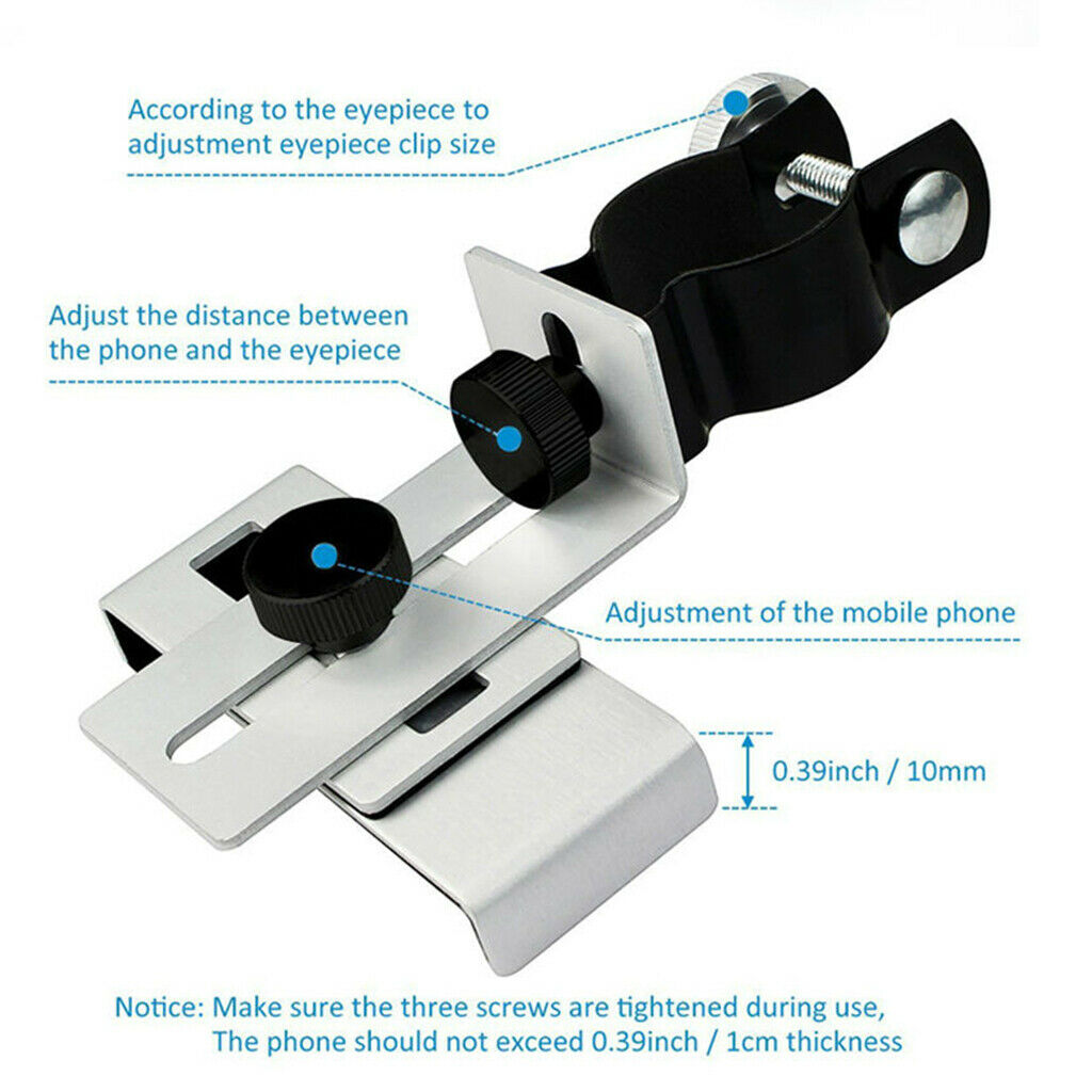 Universal Aluminum Alloy Telescope Smartphone Adapter Bracket Monocular