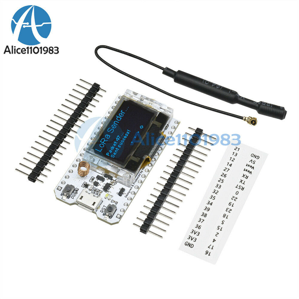 0.96 Inch SX1276 OLED LoRa ESP32 WIFI Bluetooth CP2102 Module for Arduino