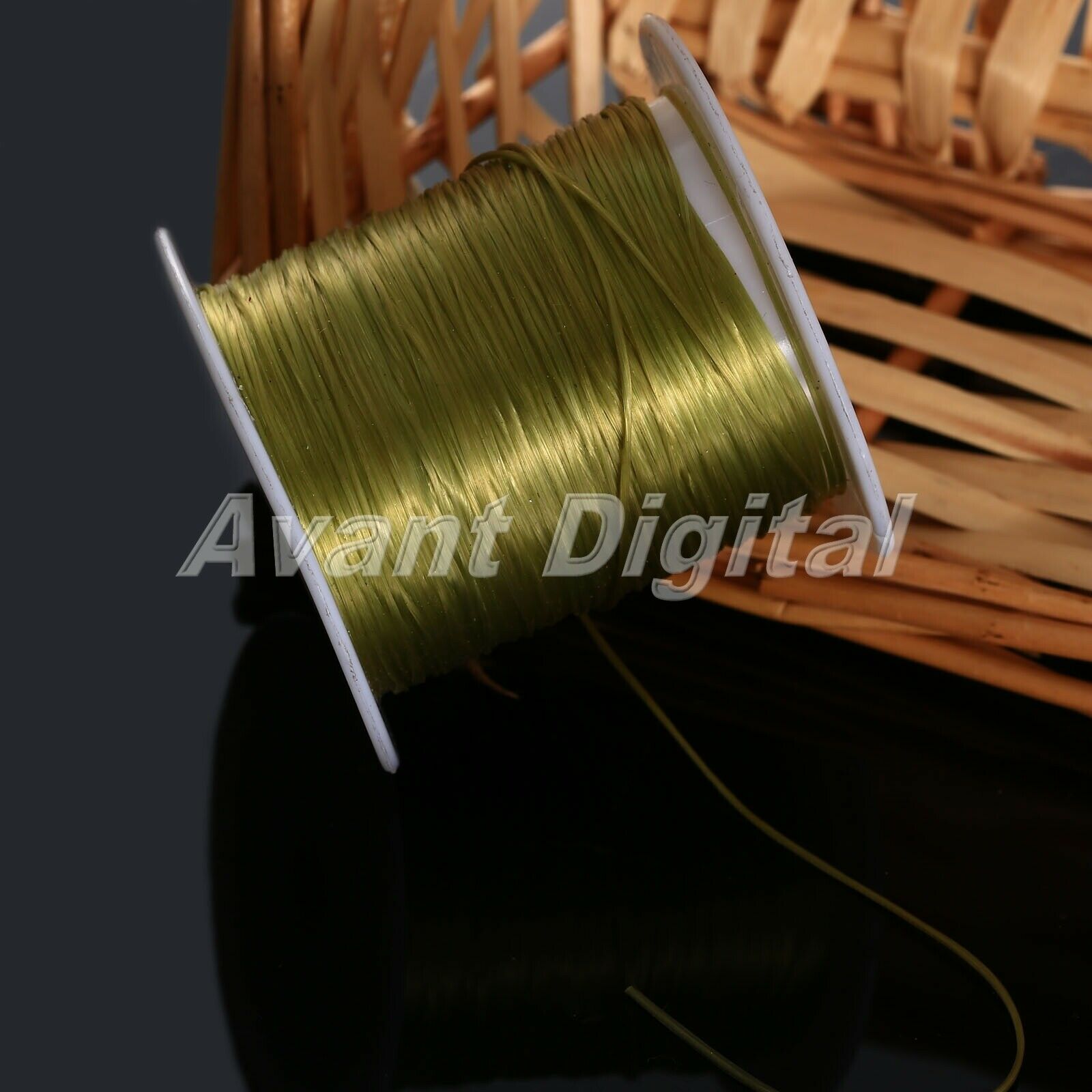 Elastic Beading Wire String Thread 1mm DIY Jewelry Findings Making Cord 2 Rolls