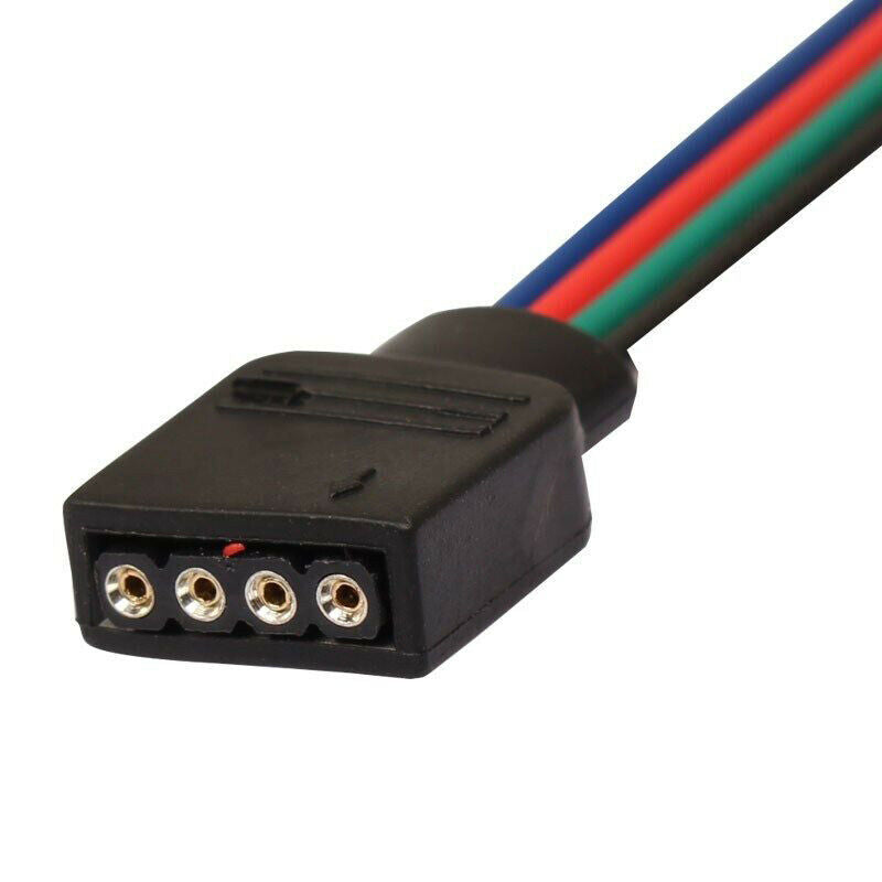 4Pin LED Strip RGB RGBW Extension Cable Wire Adapter Clip Connector 10pcs