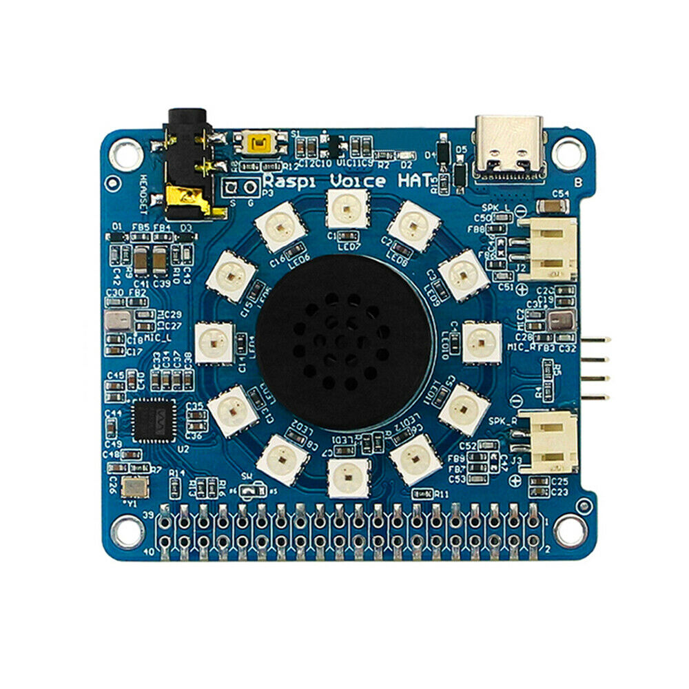 Type C With RGB LED 1W Expansion Board Recording Computer Module WM8960