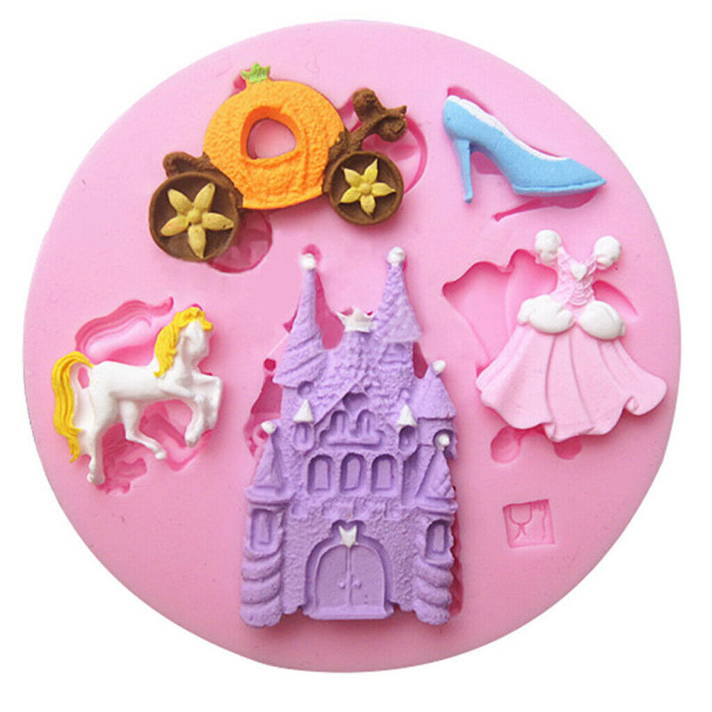 Castle Dress Silicone Cake Mould Fondant Sugar Chocolate Decorating Tool