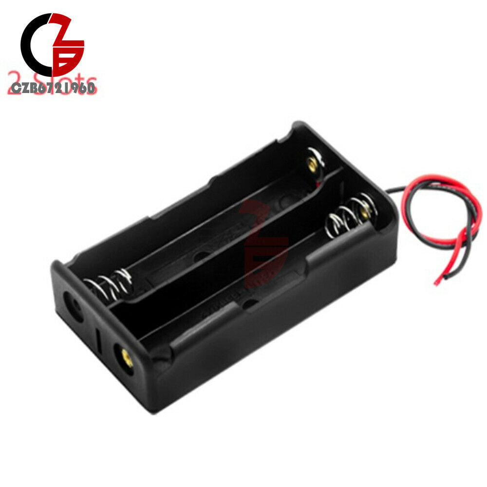 3.7V plastic Battery Holder Box Case DIY For Battery Packs 2x 18650 Cells Cases