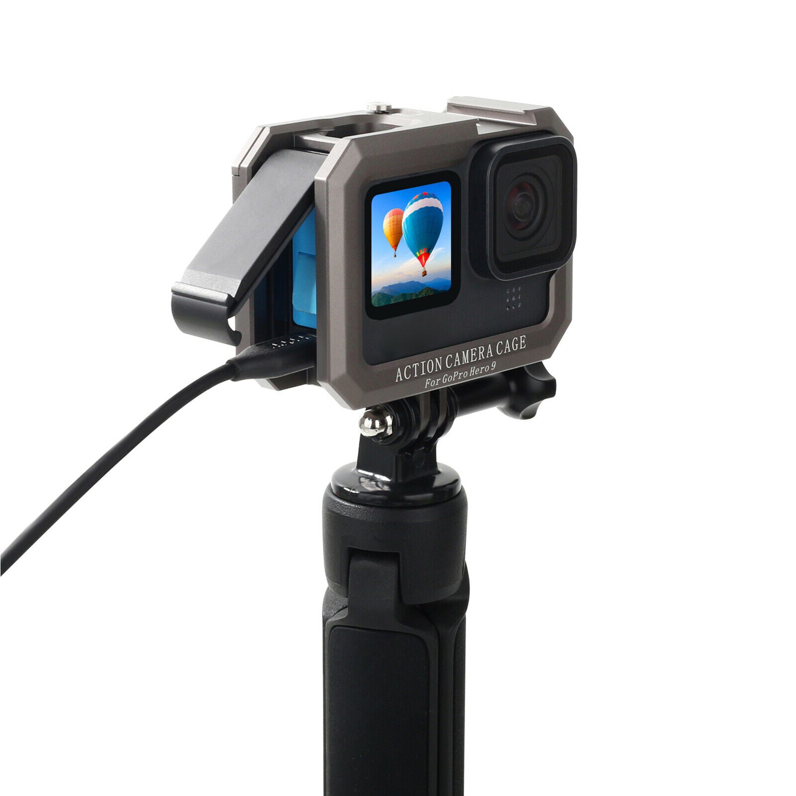 For GoPro Hero 9 Black Sport Camera Al Alloy Protective Frame Housing Case Cage