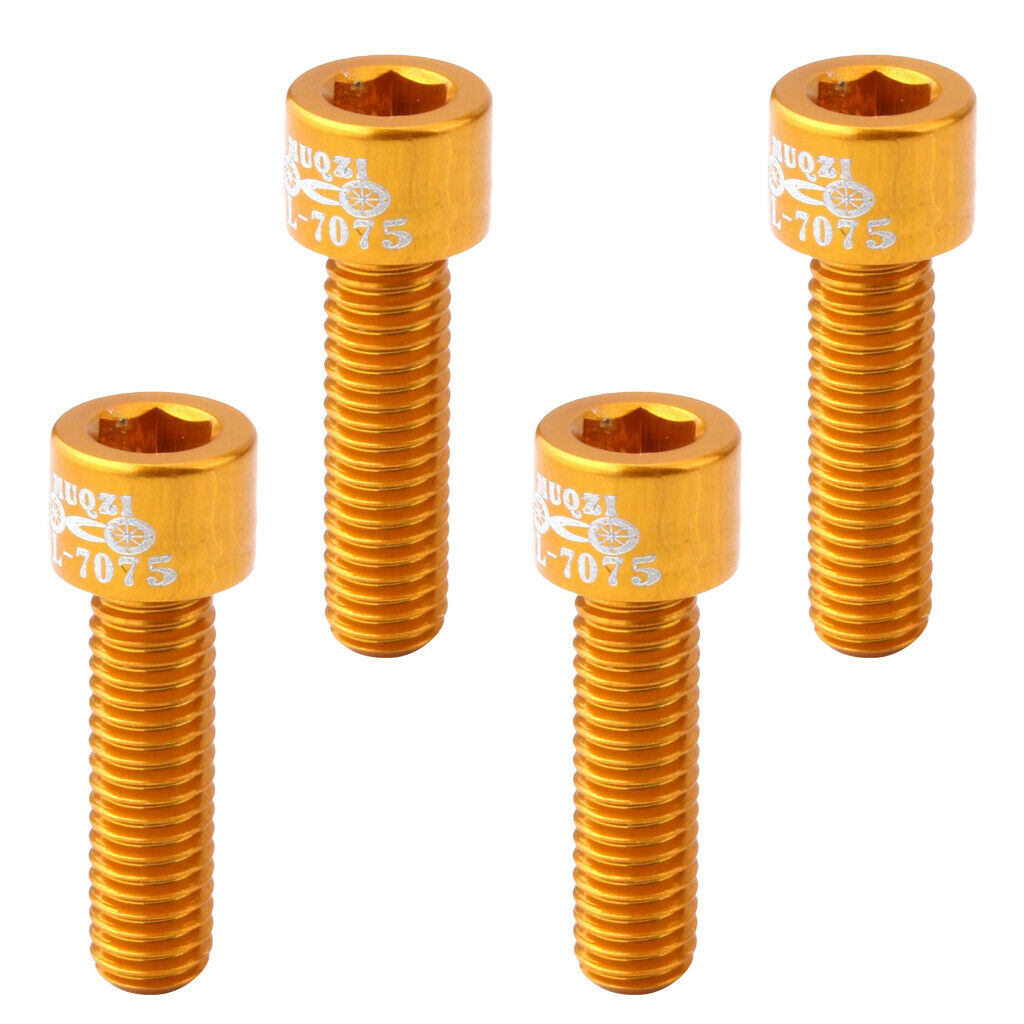 8 Pieces Road Bike M5x17mm Bicycle Handlebar Mounting Screw Stem Bolts