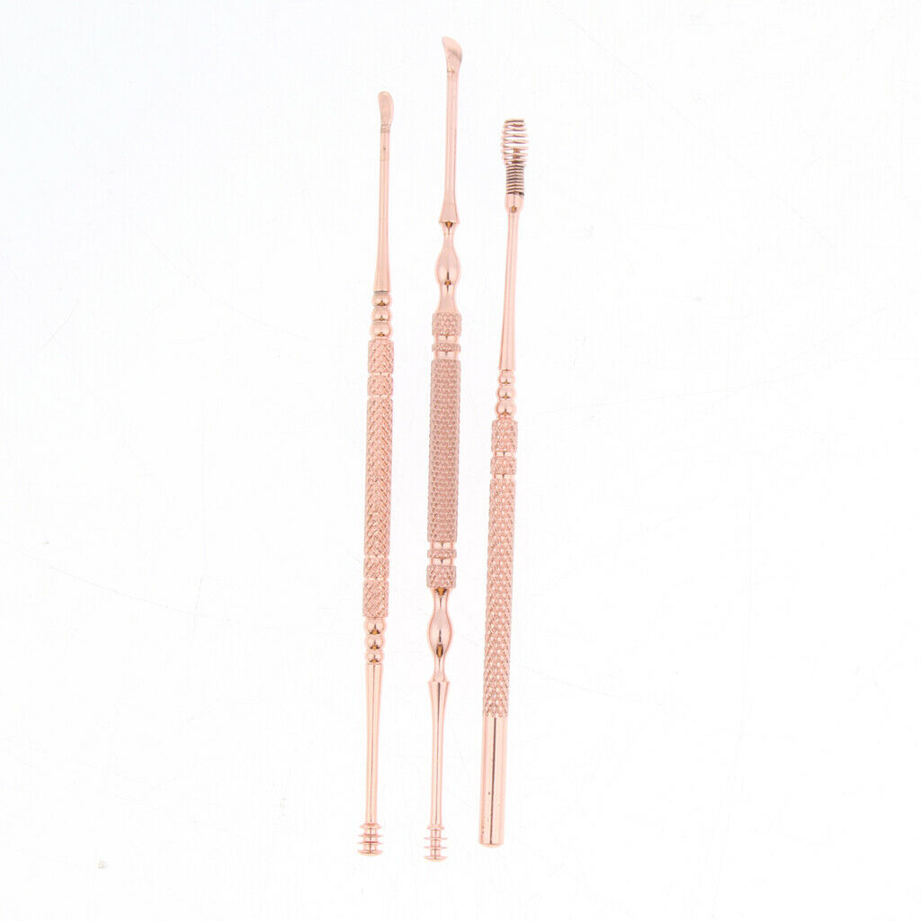 3pcs / Set Stainless Steel Ear Cleaner Wax Cleaner Tools