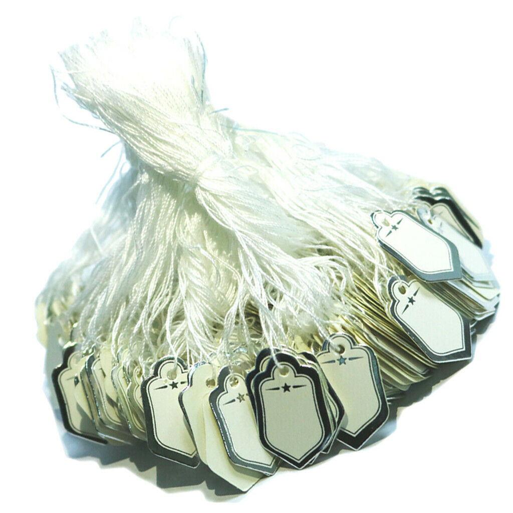 500pcs Blank White Gifts Tags Hanging on Chrismas Tree Party Gifts Supplies