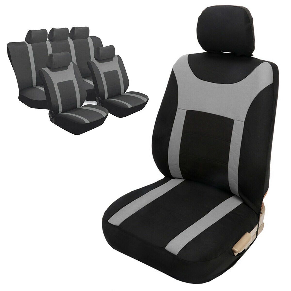 four seasons Universal senior seat cover gray stripe For Most Car Truck Suv