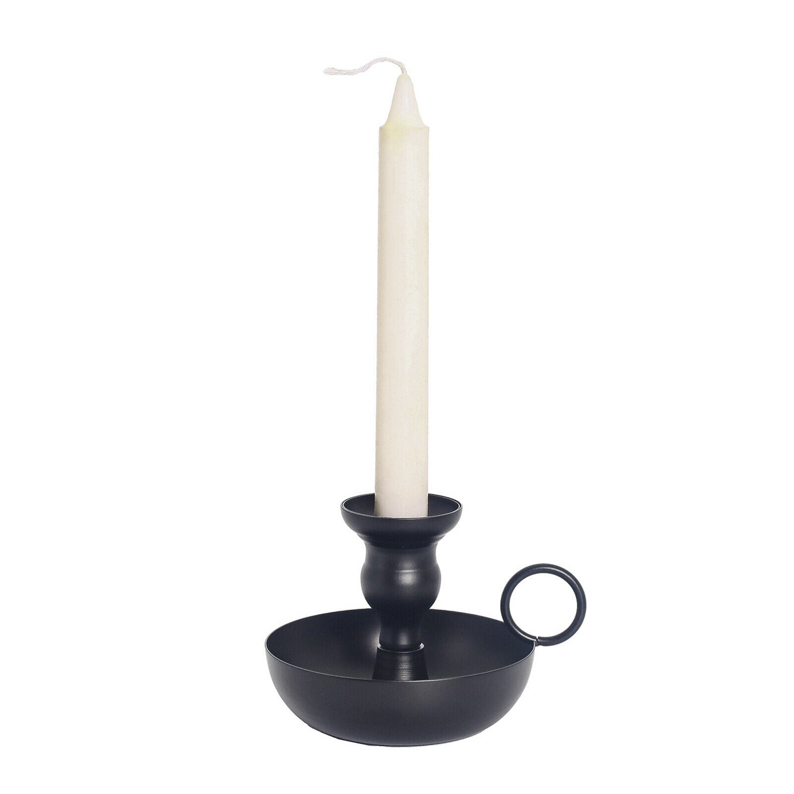 Black Wrought Iron Taper Candle Holder Candlestick Holder Table Centerpiece