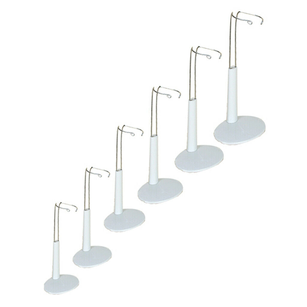 6 Pieces Adjustable 8-33cm Display Holder Support Stand for Hot Toys Figures