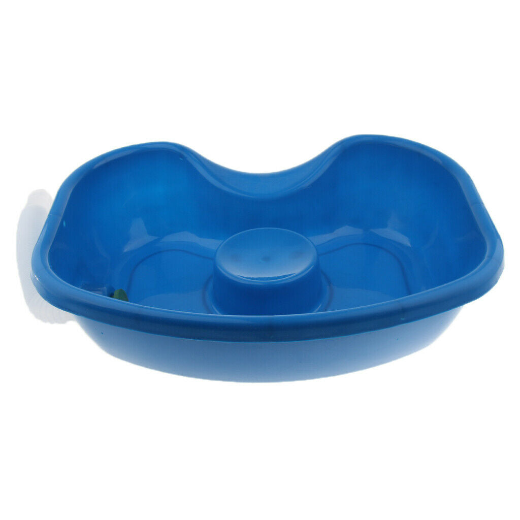 Blue Shampoo Basin for Nursing Bed, Shampoo Tray for Disabled, Elderly, Patients