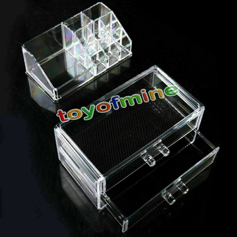 Make Up 3 Case Boxes For Storage Cosmetic Jewellery Drawers hot