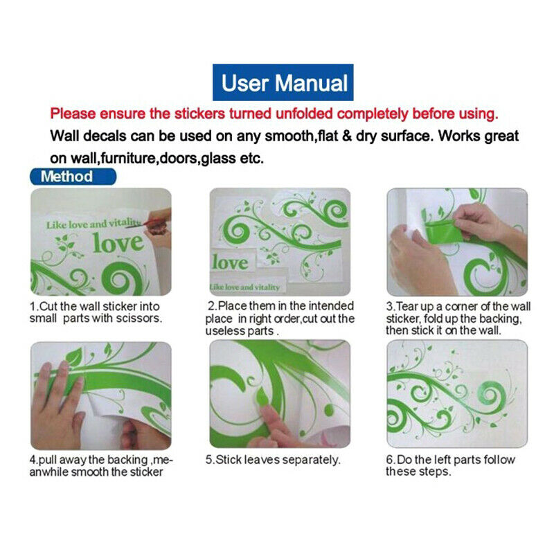 Creative Flower Potted Wall Stickers Bedroom Baseboard Removable Wall Decals RC