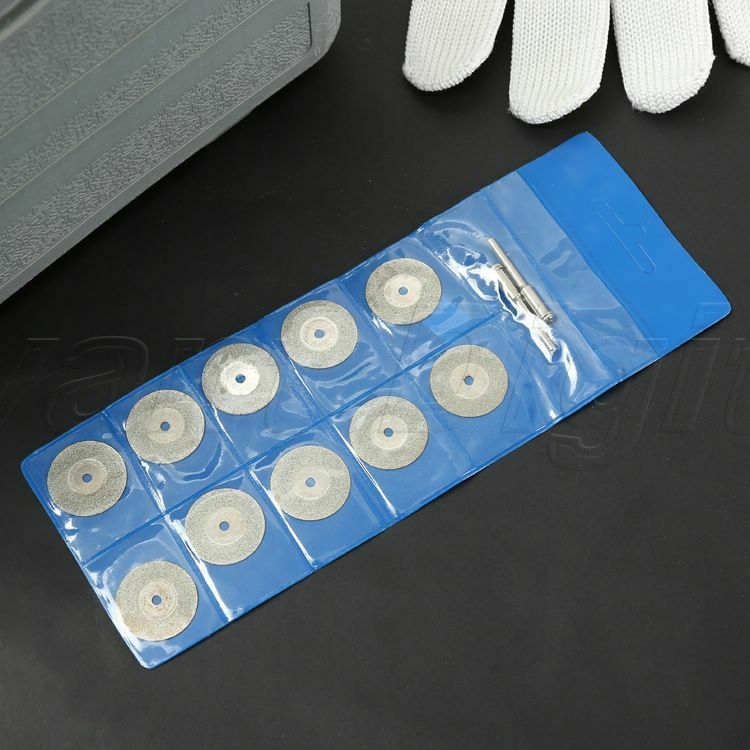 10pc 25mm Mini Diamond Cutting Discs Cut-Off Wheels For Rotary Tool Power Drill