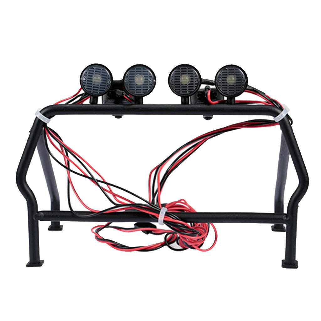 RC Car Truck Roof 6 LED Light Rack 1:10 RC Crawler