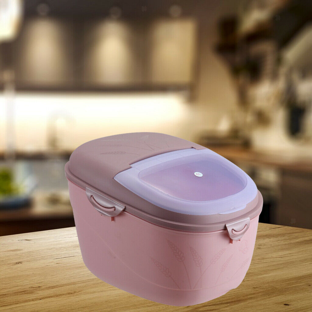 10kg Food Storage Container Airtight Cereal Rice Container Bin with Lid