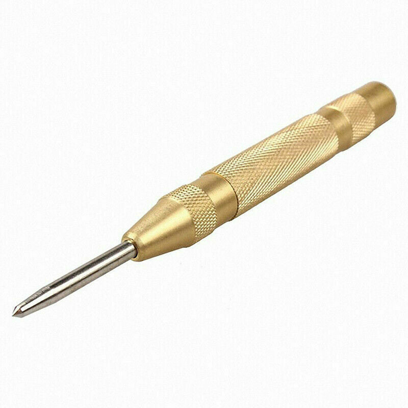 5'' Automatic Center Pin Punch Strike Spring Loaded Marking Starting Holes Tool