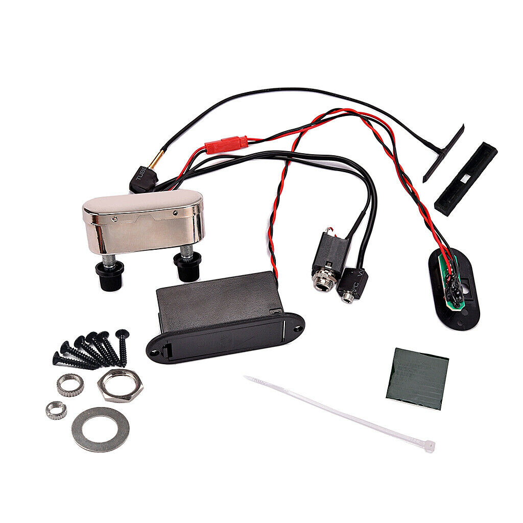 Electric Violin Pickup Amplifier EQ Preamp For Violin 3/4/4/4