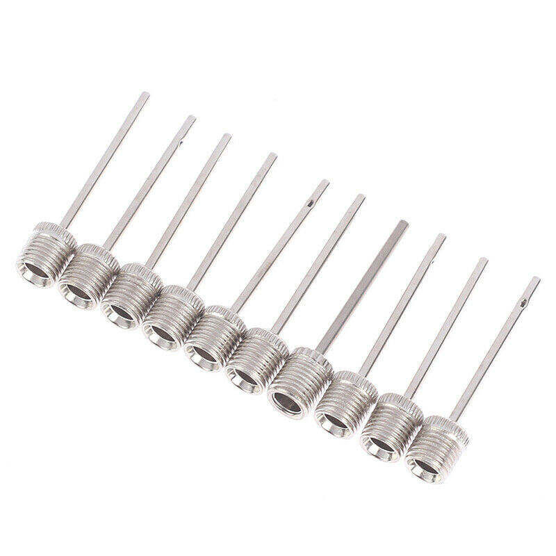 10PCS Stainless Steel Pump Pin Sports Ball Inflating Pump Needle For Footb NC