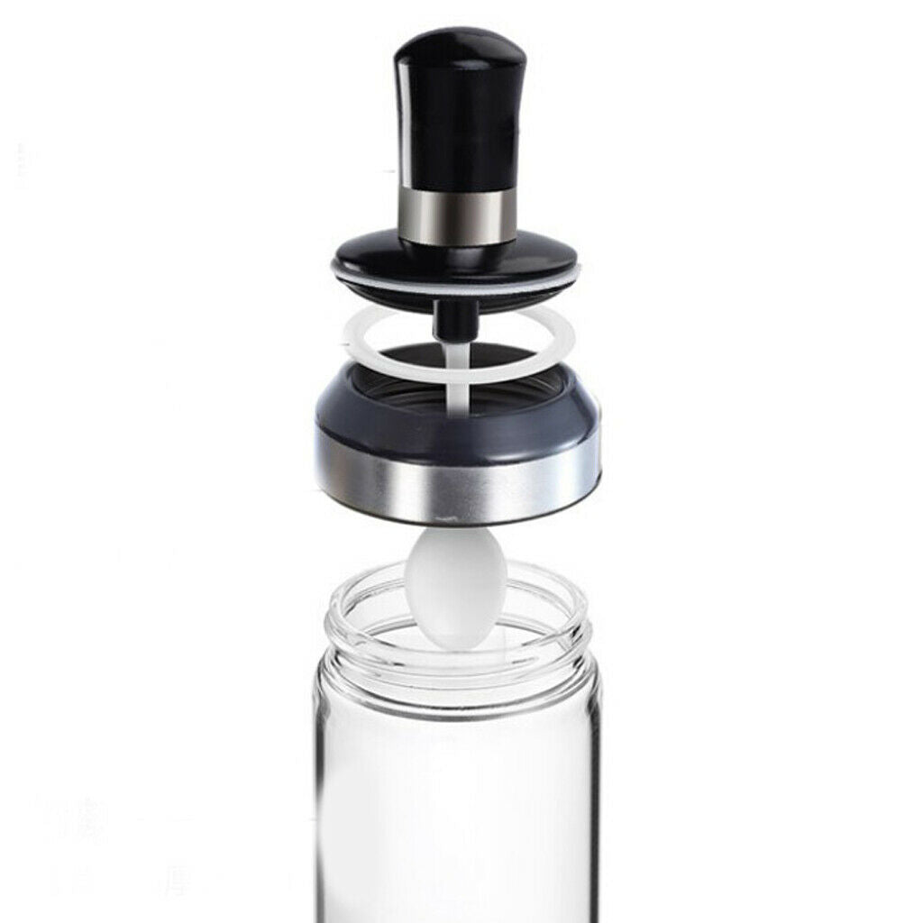 350ml Condiment Container Seasoning Box with Spoon Spice Jars Transparent