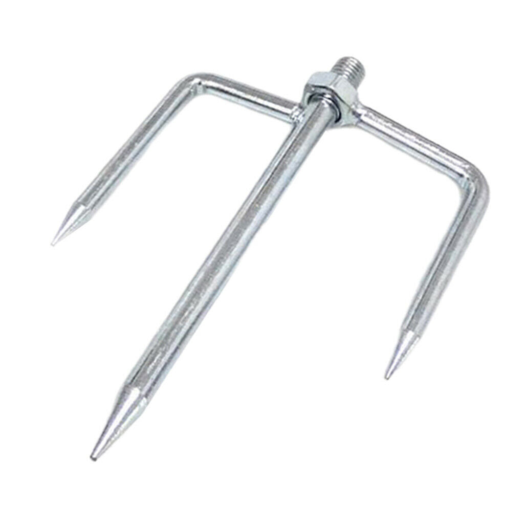 Outdoor Fishing Umbrella Ground Spike Windproof Insert Plug 12mm Screws S