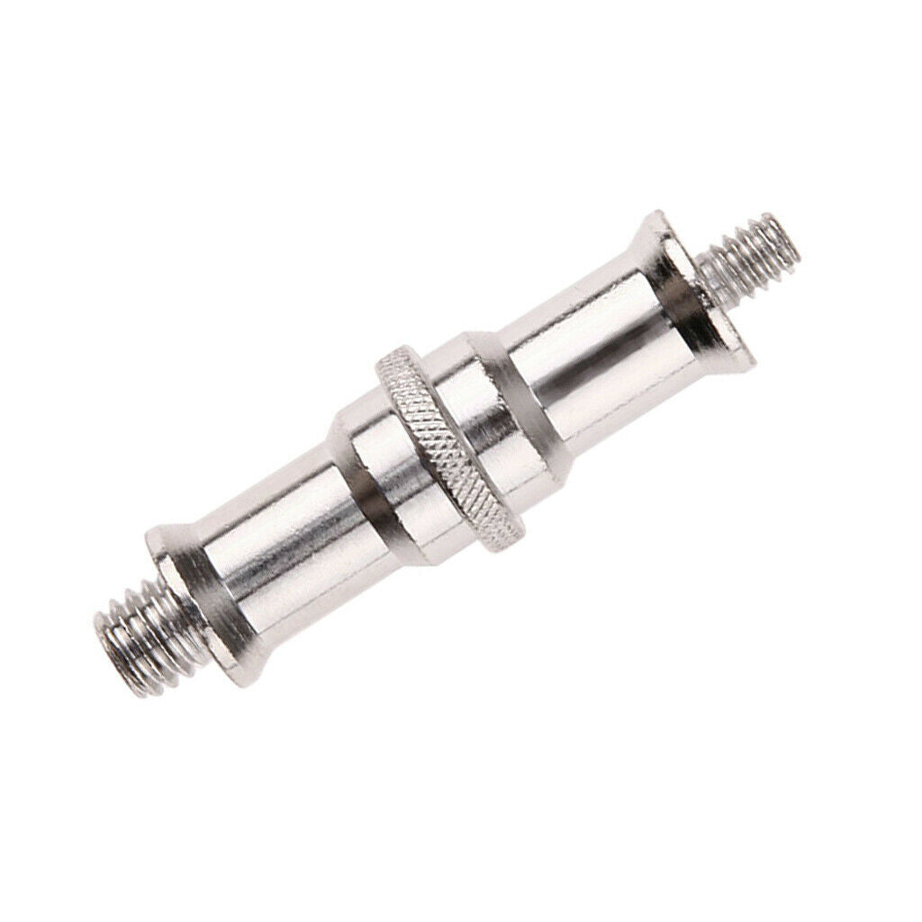 1/4" to 3/8-Inch Male Spigot Threaded Screw Adapter for Studio Light Stand