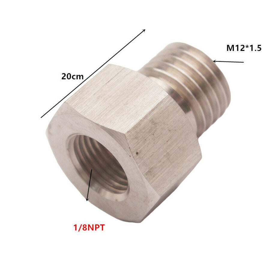 Stainless steel Fitting Adapter Kit for Boost & Oil & Water Temperature Sensor