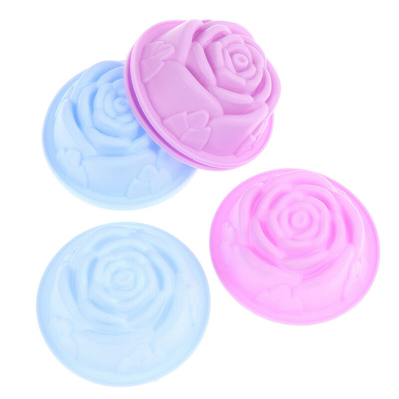 6PCs Silicone Cupcake Cake Mold Muffin Baking Reusable Silicone Cake Molds DDD
