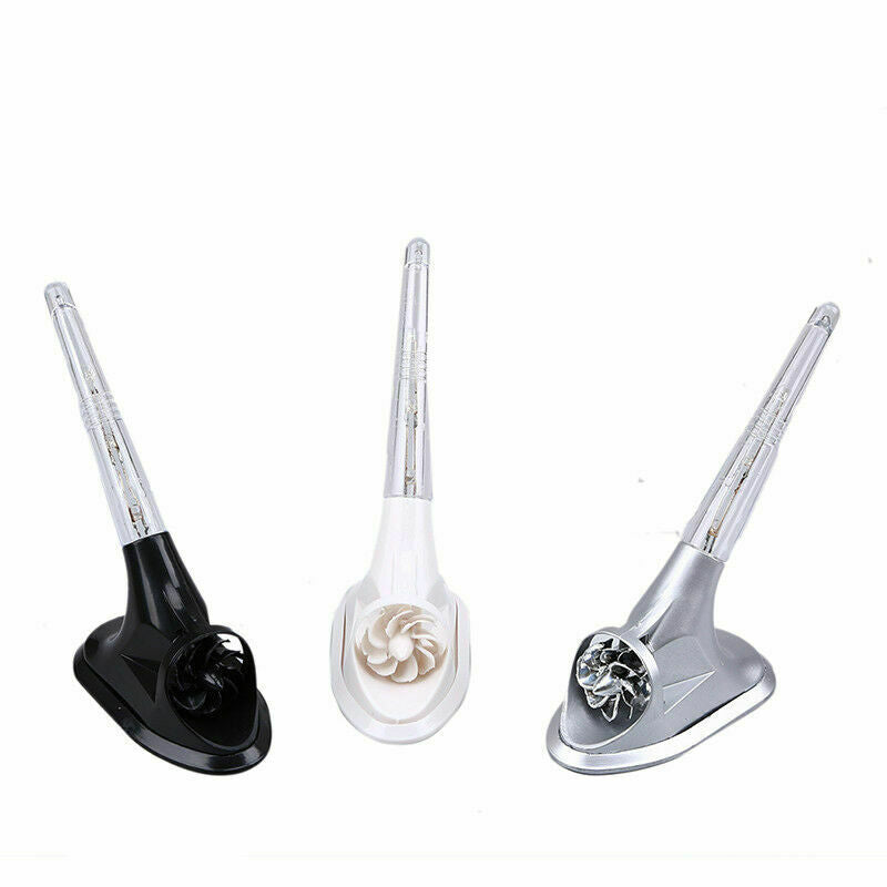 Black Car Vehicle Wind Powered LED Light Shark Fin Aerial Decor Top Roof Antenna