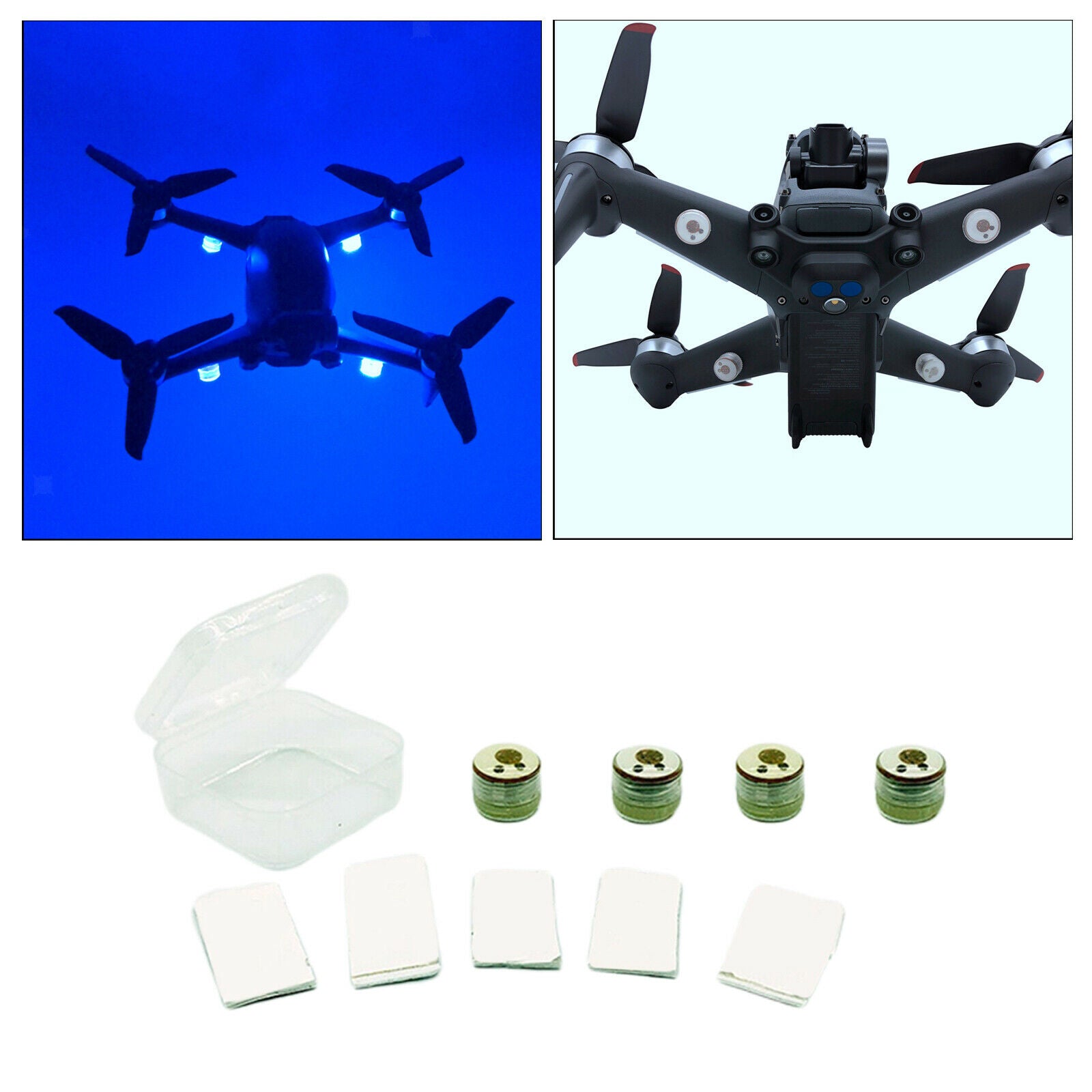 4pcs Drone Lamps Universal Anti Collision LED Night Flight LED for DJI FPV