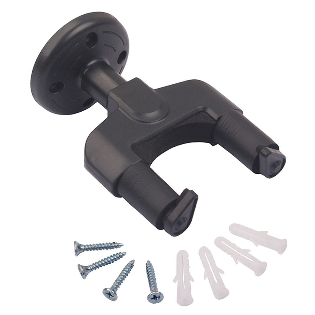 Padded Guitar Display Stand Wall Hanger Holder Bracket Hook for Bass - Black