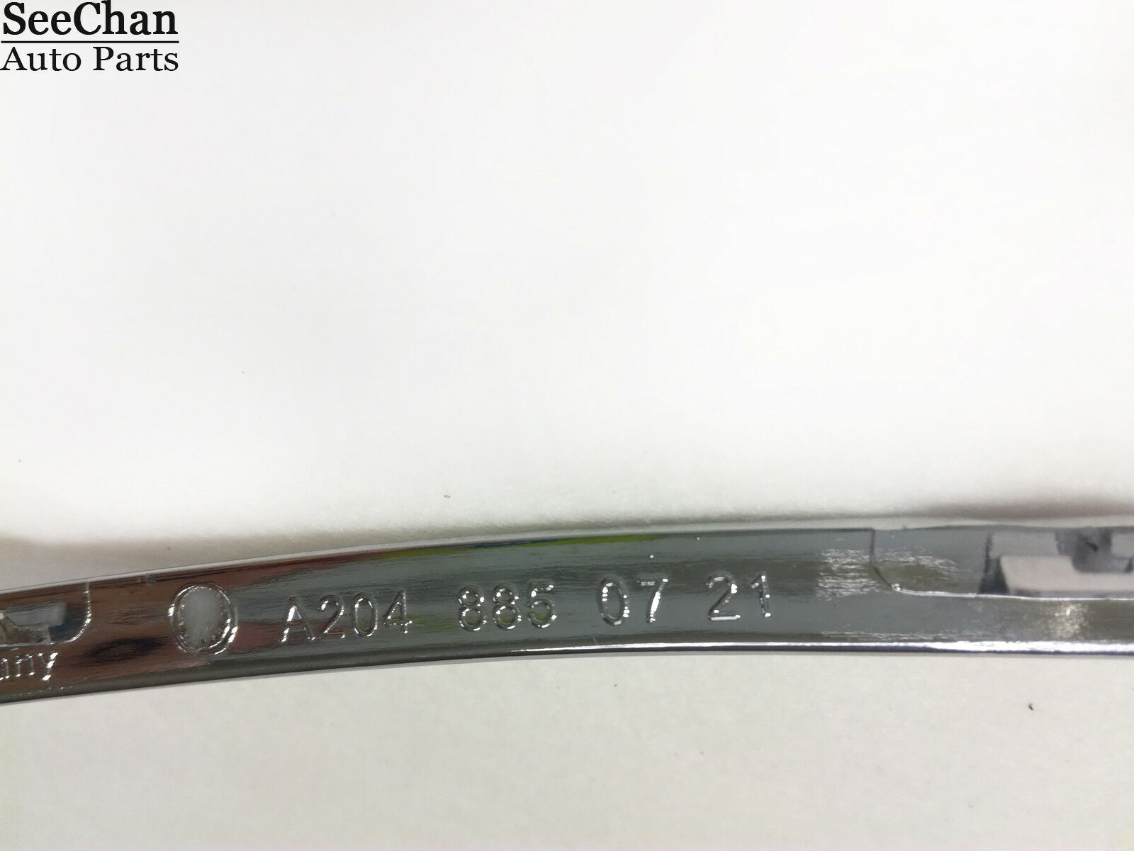 For MB Mercedes C W204 Front Bumper Chrome Molding Trim LEFT+RIGHT SET 2007-2011