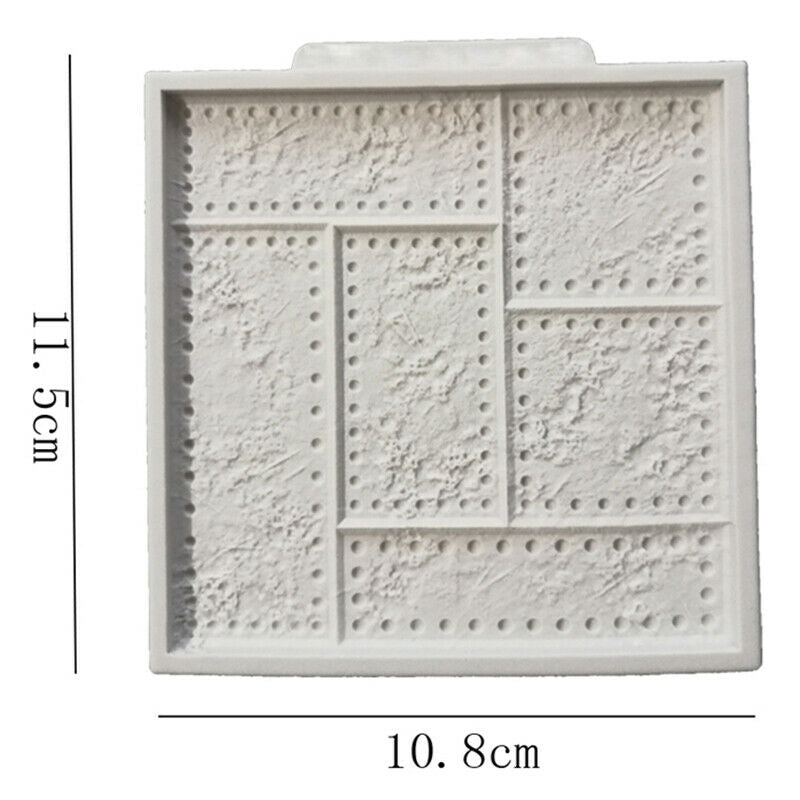 Riveted Metal Plate shape Mold Fondant Cake Decorating Silicone Mold Baking NTDD