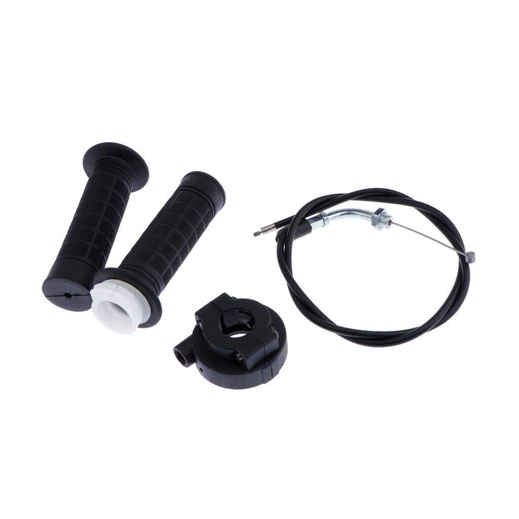 Twist Throttle Accelerator Handle Grips and Cable Set 7/8" For 110-125cc ATV